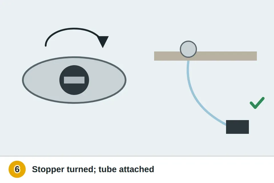 Batch-feed disposal stopper set in the sink drain and turned, and a counter-top air switch button with its thin air tube attached under the sink