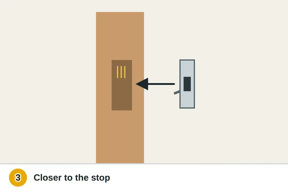 Strike plate unscrewed, the mortise widened toward the stop with a chisel, and old screw holes filled with glued toothpicks